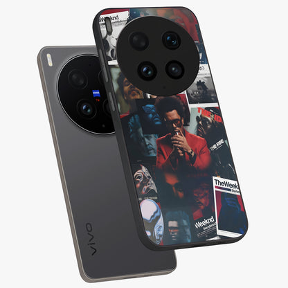 The Weeknd Glass Case displayed in angled mockup highlighting stylish pop culture inspired design with modern aesthetic.