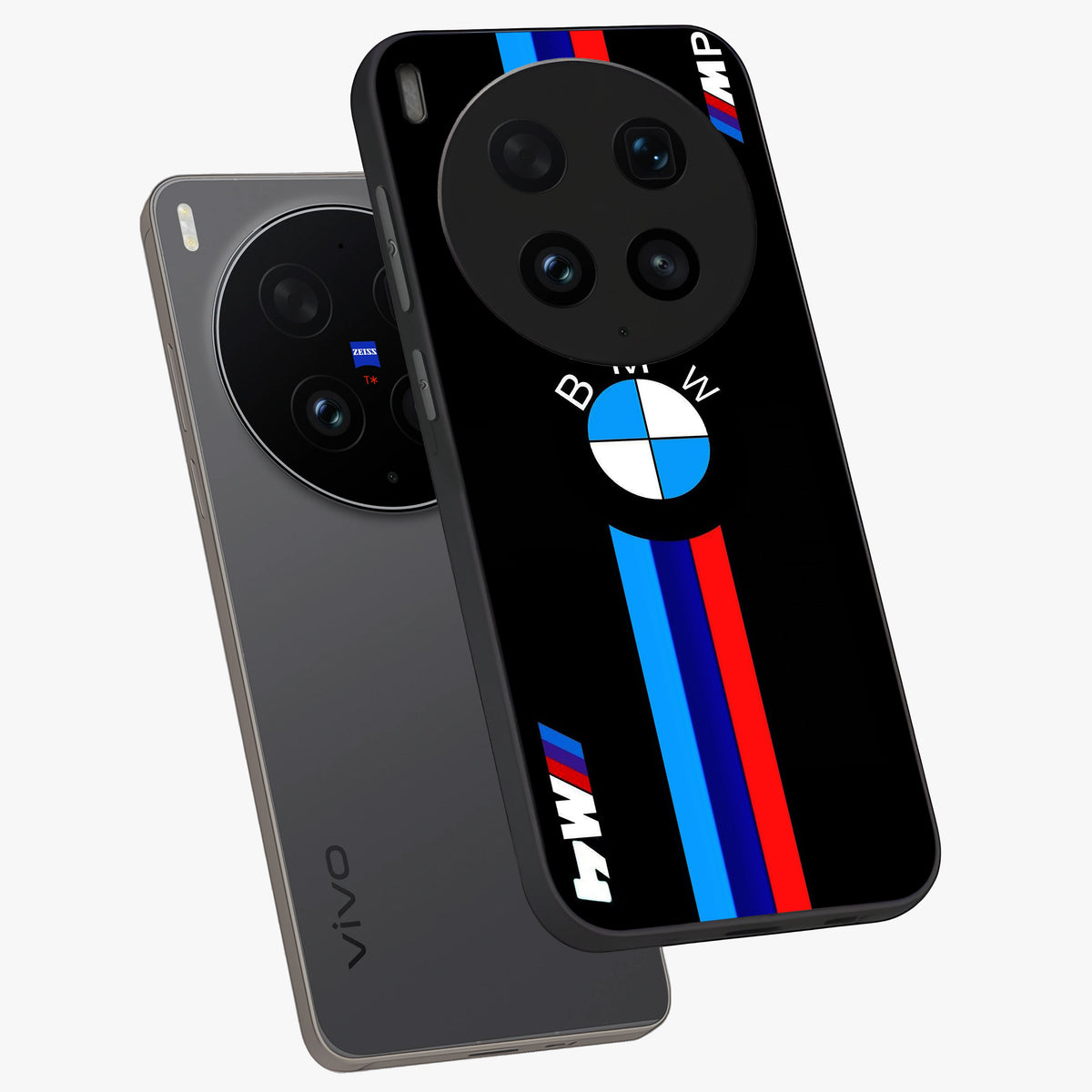 Turbo BMW Beast Glass Case displayed in angled mockup highlighting sleek racing car design with bold automotive aesthetic.