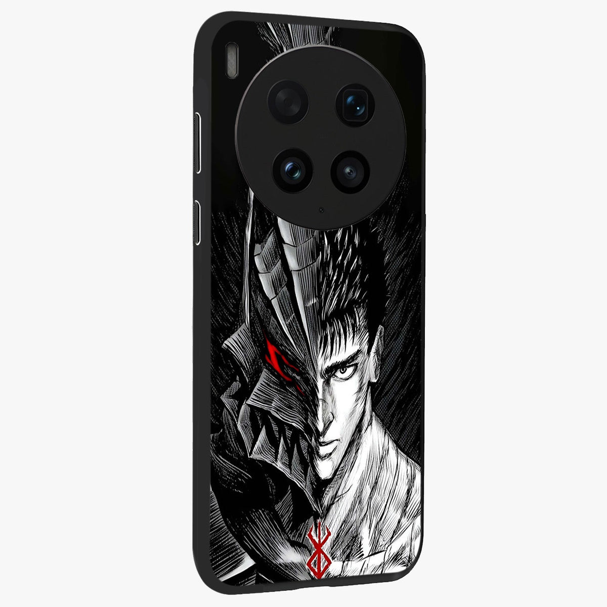 Berserker Blood Oath Glass Case upright view showcasing intense warrior aesthetic with dramatic artistic style.