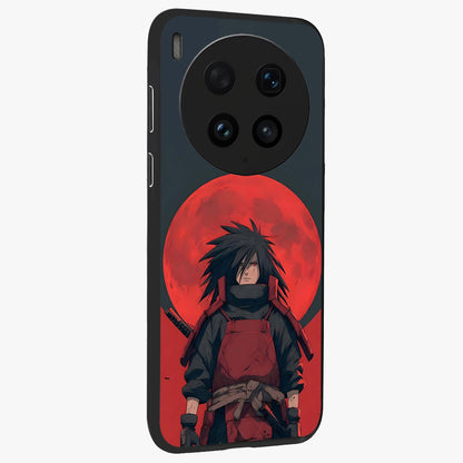 Crimson Moon Warlord Glass Case upright view showcasing powerful warlord artwork with dark celestial theme.
