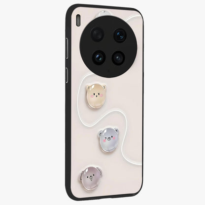 Puffy Face Parade Glass Case upright view showcasing adorable character artwork with cheerful animated theme.
