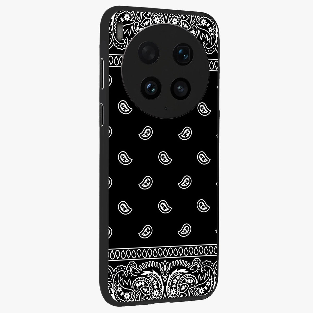 Retro Rebel Threads Glass Case upright view showcasing stylish vintage artwork with bold retro theme.