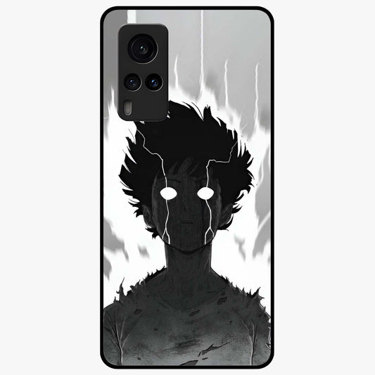 Awakened Inner Rage Glass Case showing flat back view with intense artistic artwork and glossy glass finish.