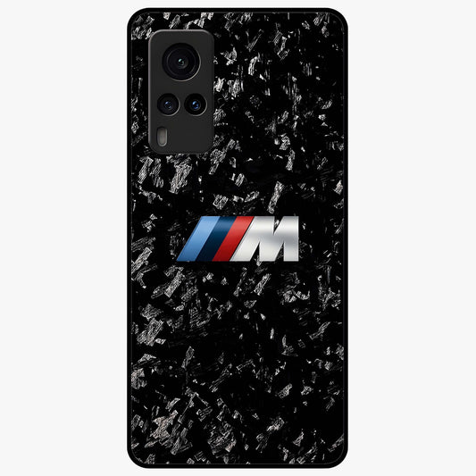 Carbon Speed Mark Glass Case showing flat back view with sporty carbon pattern artwork and glossy glass finish.