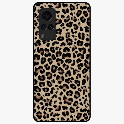 Savage Chic Pattern Glass Case showing flat back view with stylish patterned artwork and glossy glass finish.