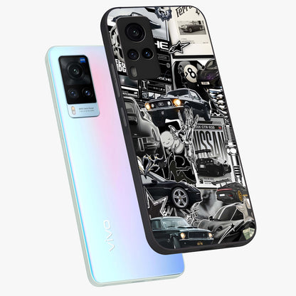 Aesthetic Dark Love Glass Case displayed in angled mockup highlighting moody aesthetic design and bold love theme.