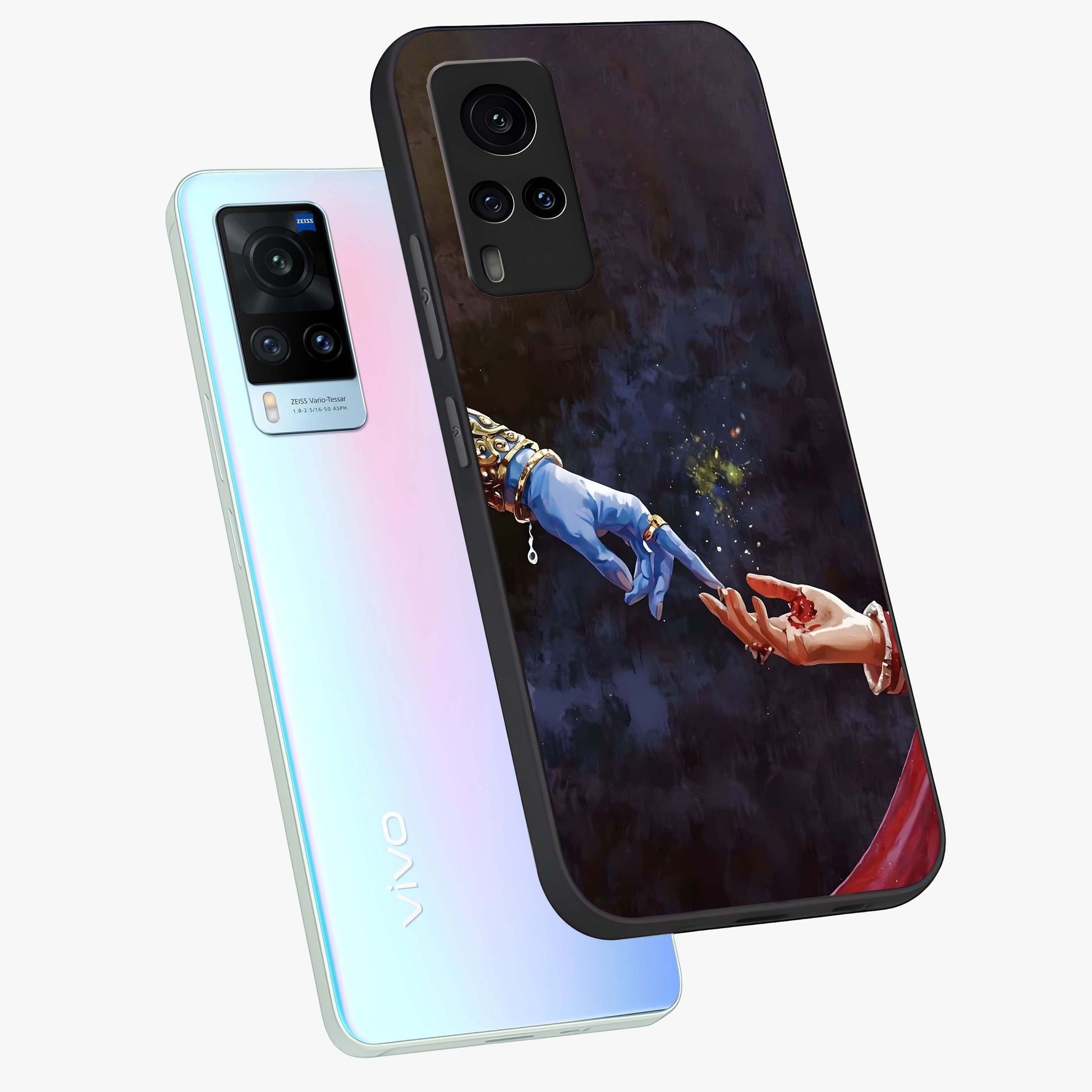 Divine Touch Eternal Glass Case displayed in angled mockup highlighting elegant divine inspired design with calm aesthetic style.