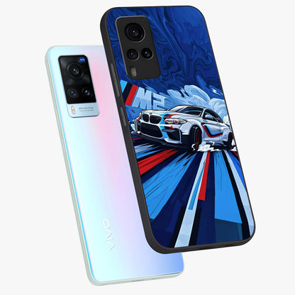 Drift Power Rush Glass Case displayed in angled mockup highlighting powerful drift car design with sporty aesthetic style.