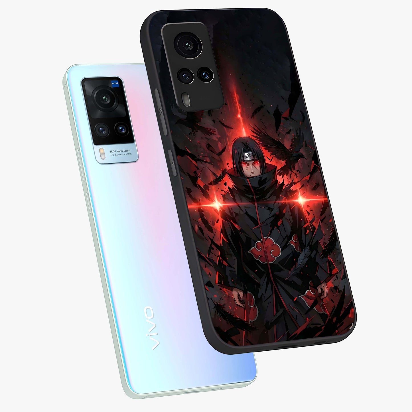 Focused Blade Discipline Glass Case displayed in angled mockup highlighting clean minimal text artwork with modern aesthetic style.