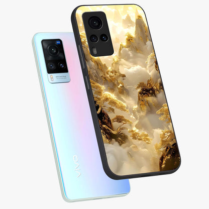 Gates Of Illumination Glass Case displayed in angled mockup highlighting radiant portal inspired design with fantasy aesthetic.