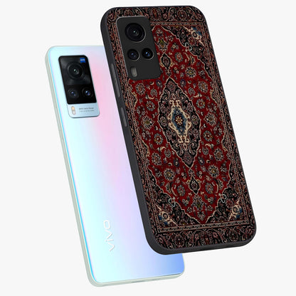 Heritage Carpet Royale Glass Case displayed in angled mockup highlighting intricate royal carpet design with heritage aesthetic.