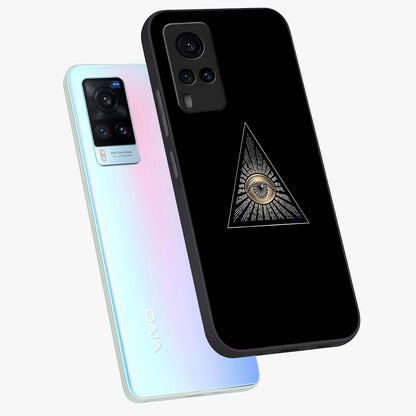 Illuminati Evil Glass Case displayed in angled mockup highlighting dark occult inspired design with bold aesthetic style.