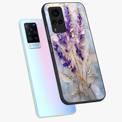 Lavender Dream Glow Glass Case displayed in angled mockup highlighting dreamy purple glow design with soft artistic style.