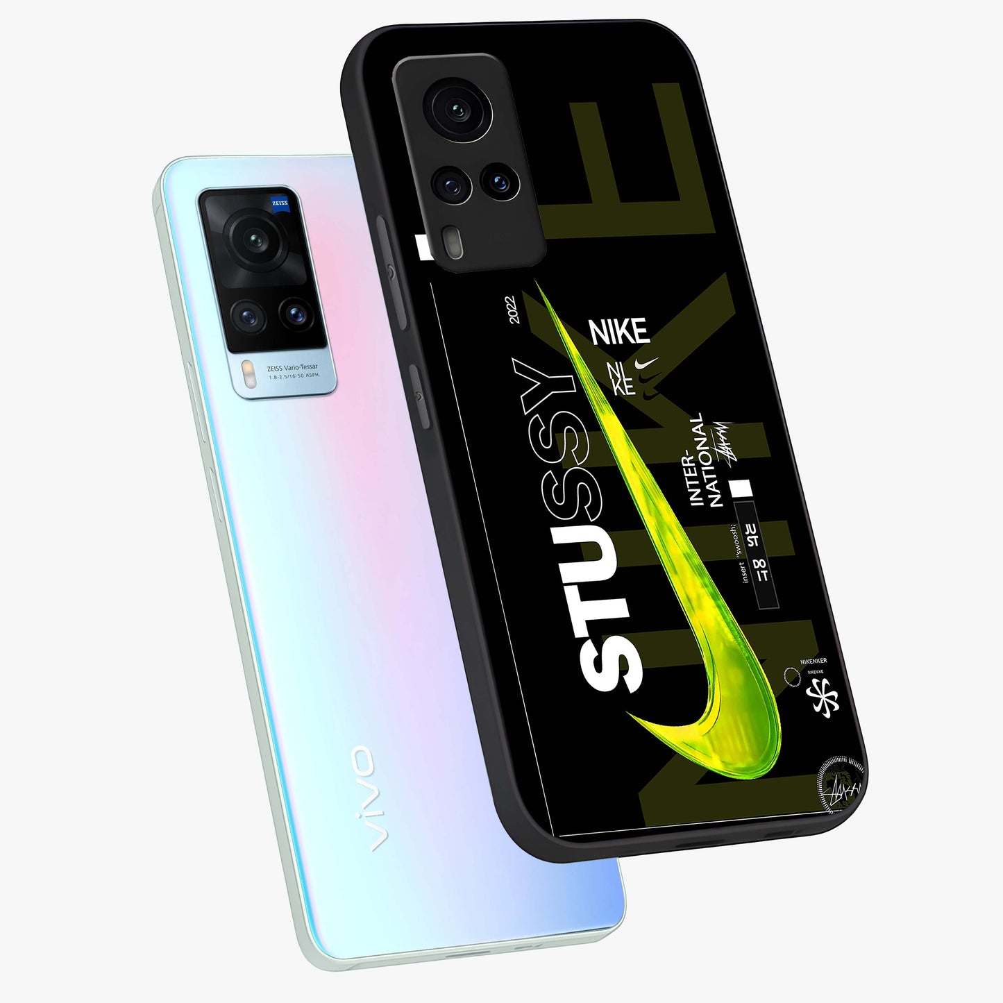 Neon Street Edition Glass Case displayed in angled mockup highlighting vibrant urban design with bold street aesthetic.