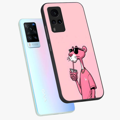 Pink Panther Glass Case displayed in angled mockup highlighting playful cartoon character design with vibrant pink aesthetic.