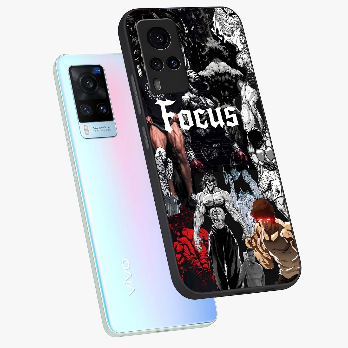 Relentless Power Focus Glass Case displayed in angled mockup highlighting bold statement design with modern aesthetic style.