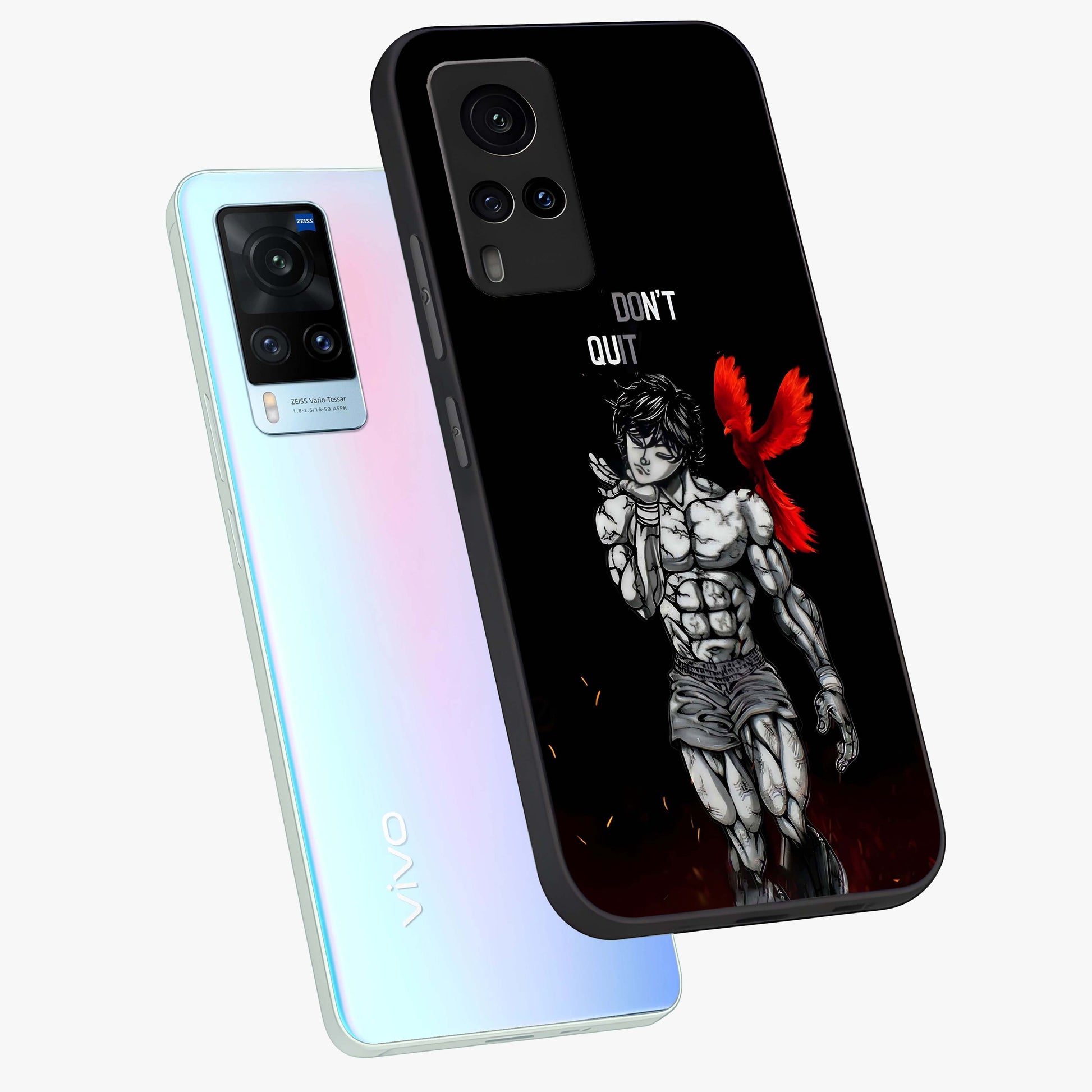 Rise Beyond Limits Glass Case displayed in angled mockup highlighting inspiring message design with modern aesthetic style.