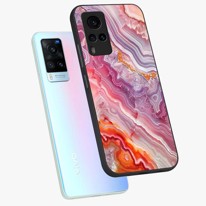Rose Quartz Marble Glass Case displayed in angled mockup highlighting elegant marble pattern with soft aesthetic style.