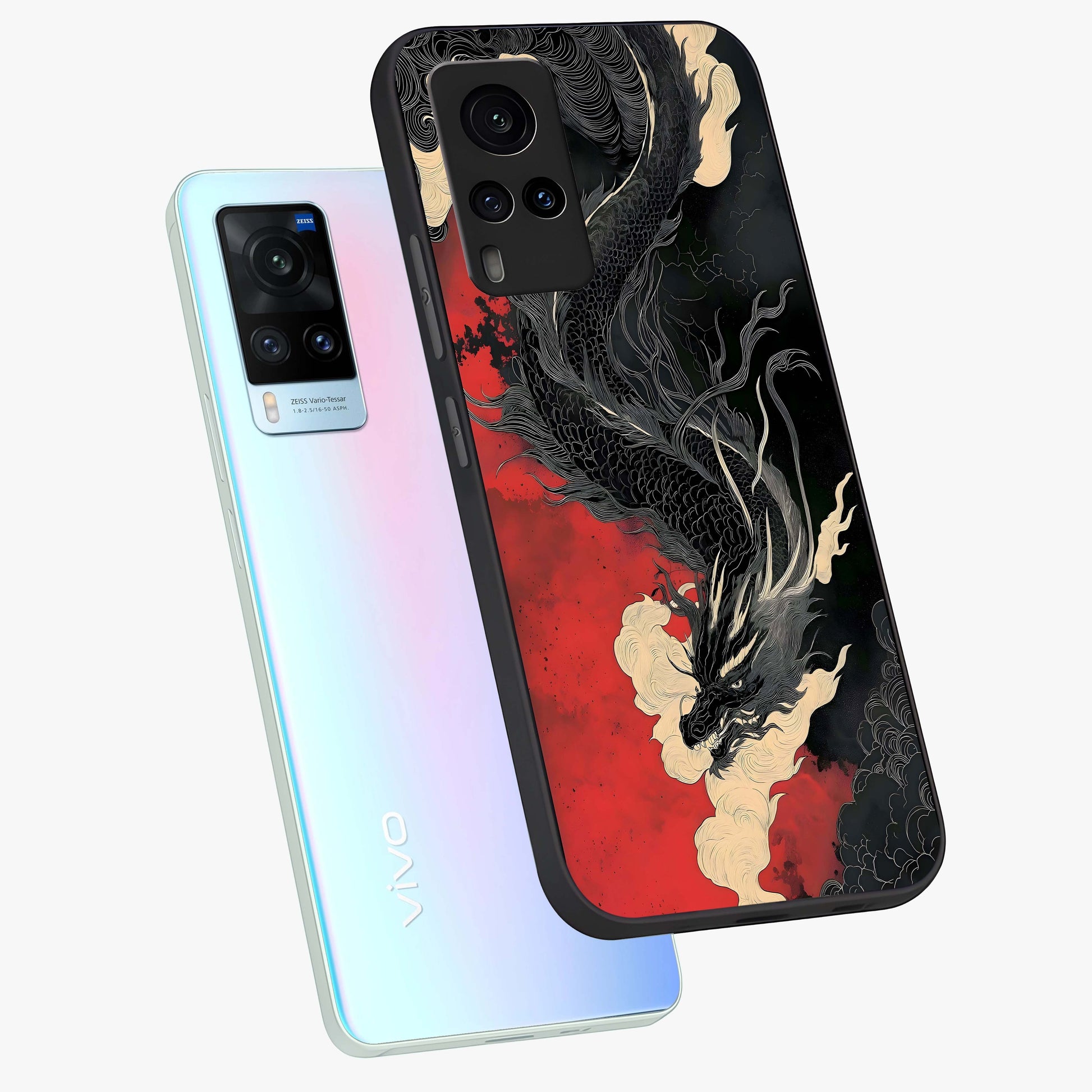 Shadow Dragon Fury Glass Case displayed in angled mockup highlighting powerful dragon illustration with dark fantasy aesthetic.
