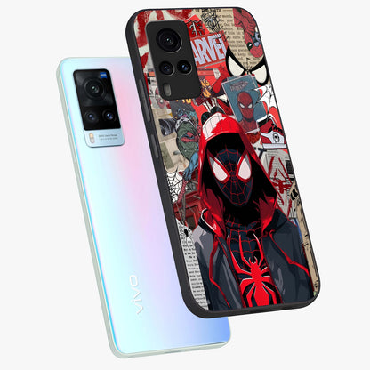 Spider Collage Street Glass Case displayed in angled mockup highlighting dynamic street style collage design with comic aesthetic.