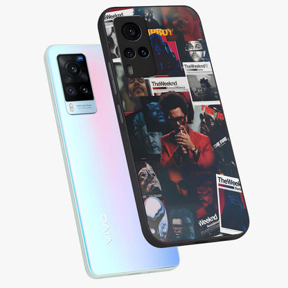The Weeknd Glass Case displayed in angled mockup highlighting stylish pop culture inspired design with modern aesthetic.