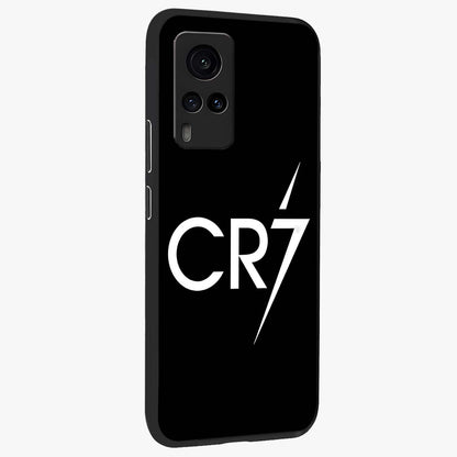 Cr7 Elite Strike Glass Case upright view showcasing energetic football inspired design with modern sports aesthetic.