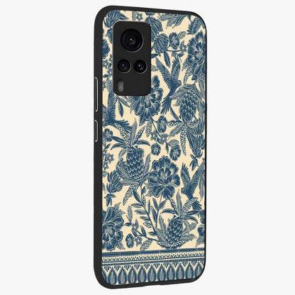 Heirloom Wild Bloom Glass Case upright view showcasing delicate wildflower artwork with timeless floral theme.