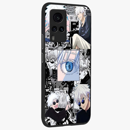 Infinity Sorcerer Chaos Glass Case upright view showcasing dramatic sorcerer artwork with chaotic mystical theme.