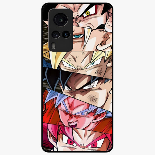 Anime Character Glass Case showing flat back view with vibrant anime artwork and glossy glass finish.