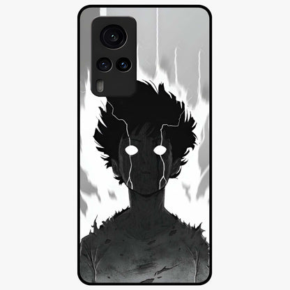 Awakened Inner Rage Glass Case showing flat back view with intense artistic artwork and glossy glass finish.