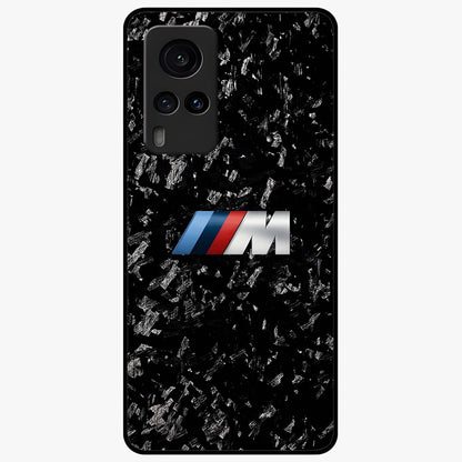 Carbon Speed Mark Glass Case showing flat back view with sporty carbon pattern artwork and glossy glass finish.