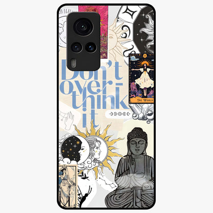 Ethereal Thoughts Glass Case showing flat back view with dreamy artistic artwork and glossy glass finish.