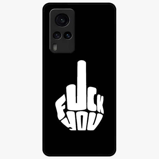 Rebel Mode On Glass Case showing flat back view with bold rebellious typography artwork and glossy glass finish.