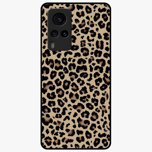 Savage Chic Pattern Glass Case showing flat back view with stylish patterned artwork and glossy glass finish.