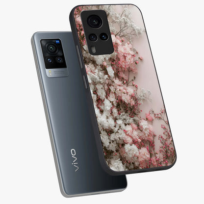Blush Blossom Cloud Glass Case displayed in angled mockup highlighting soft cloud and blossom design with pastel aesthetic.