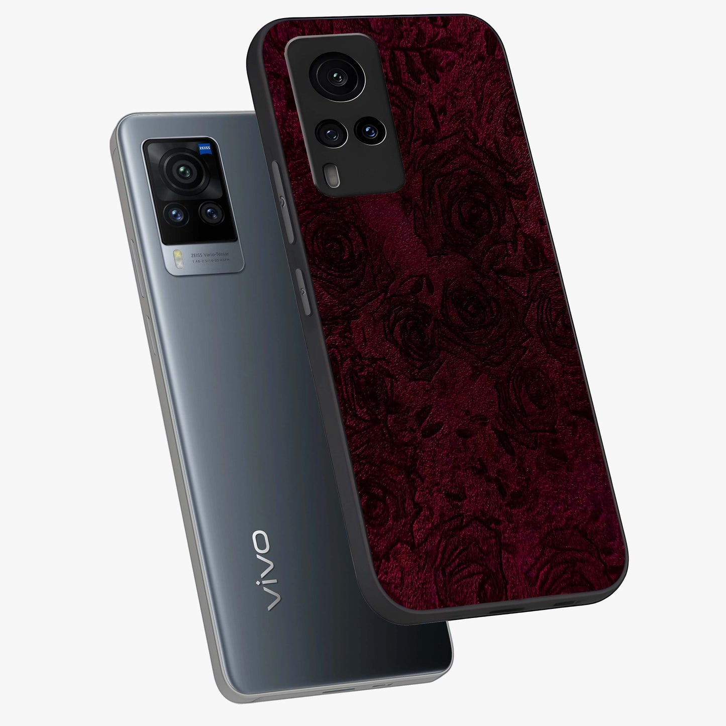 Crimson Fade Flow Glass Case displayed in angled mockup highlighting smooth gradient design with modern aesthetic style.