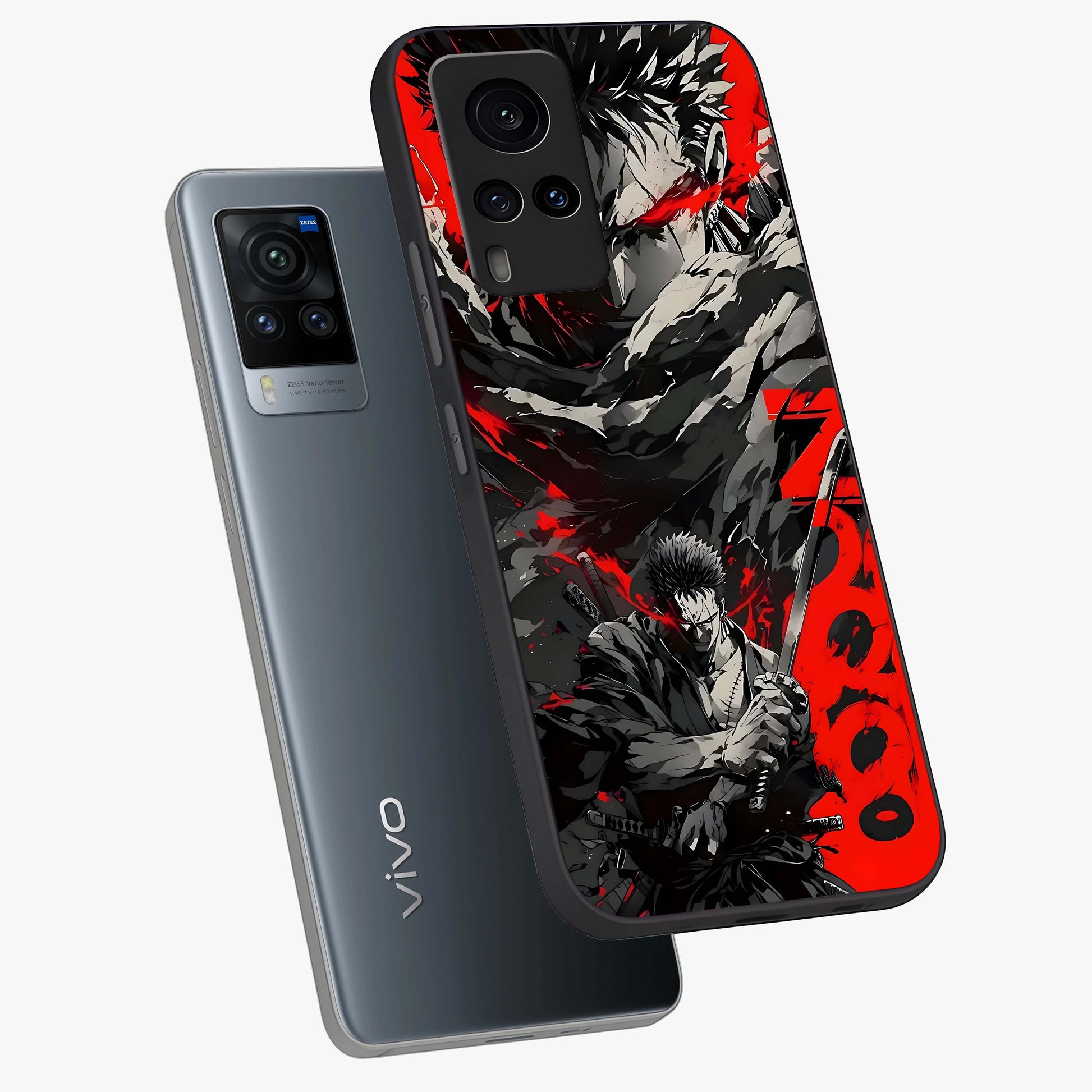 Demon Sword Resolve Glass Case displayed in angled mockup highlighting powerful demon sword illustration with dark fantasy aesthetic.