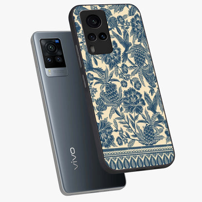 Heirloom Wild Bloom Glass Case displayed in angled mockup highlighting botanical bloom design with classic aesthetic style.