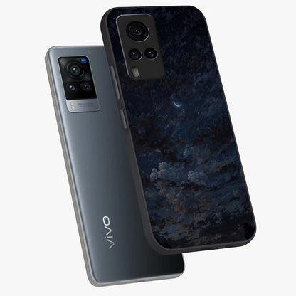 Lunar Veil Silence Glass Case displayed in angled mockup highlighting soft lunar design with peaceful celestial aesthetic.