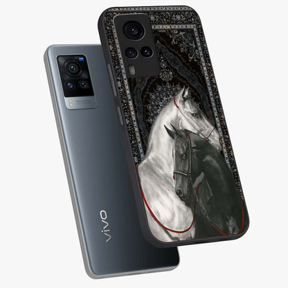 Majestic Ride Legacy Glass Case displayed in angled mockup highlighting sleek vehicle design with bold racing aesthetic.