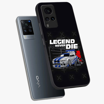 Midnight Racing Legacy Glass Case displayed in angled mockup highlighting dynamic automotive design with bold midnight aesthetic.