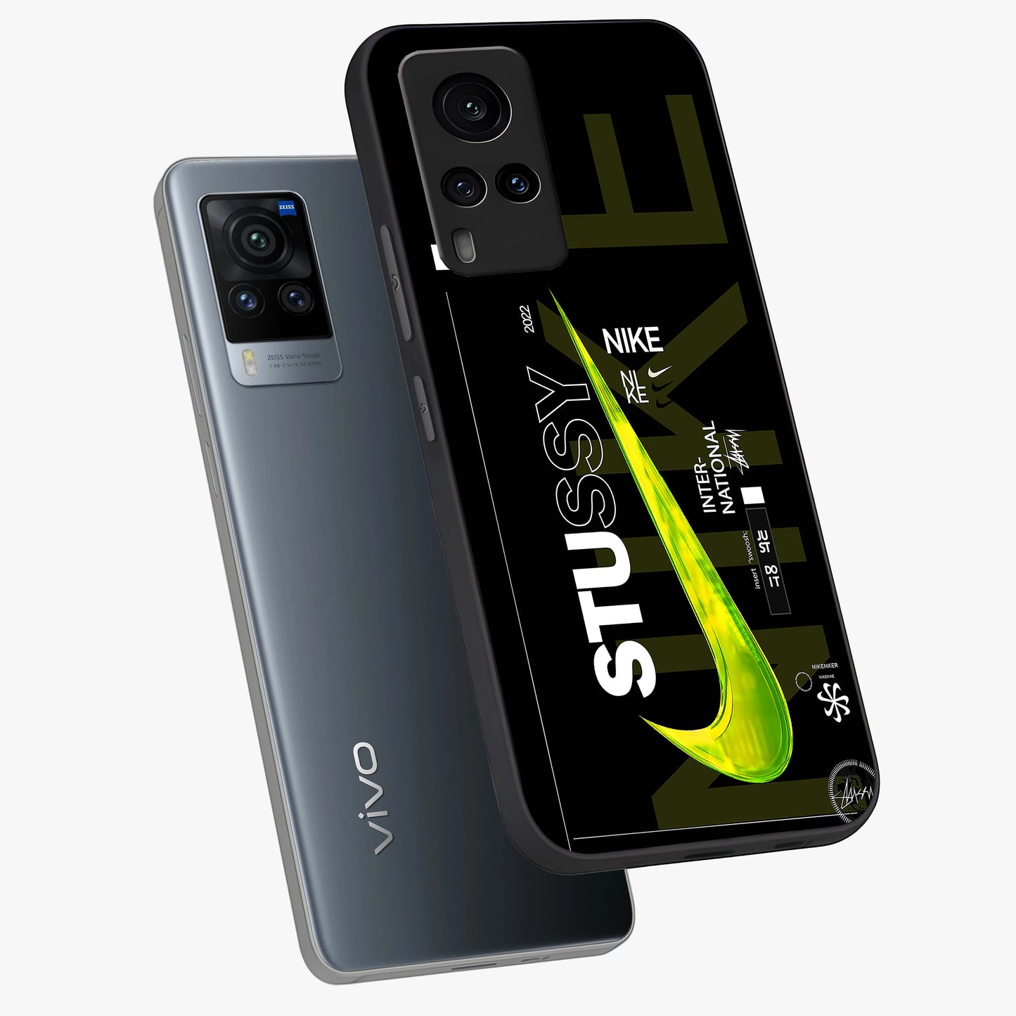 Neon Street Edition Glass Case displayed in angled mockup highlighting vibrant urban design with bold street aesthetic.