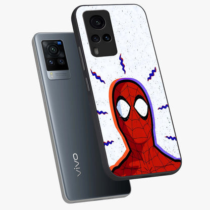 Omg Spiderman Glass Case displayed in angled mockup highlighting dynamic hero illustration with action comic aesthetic.