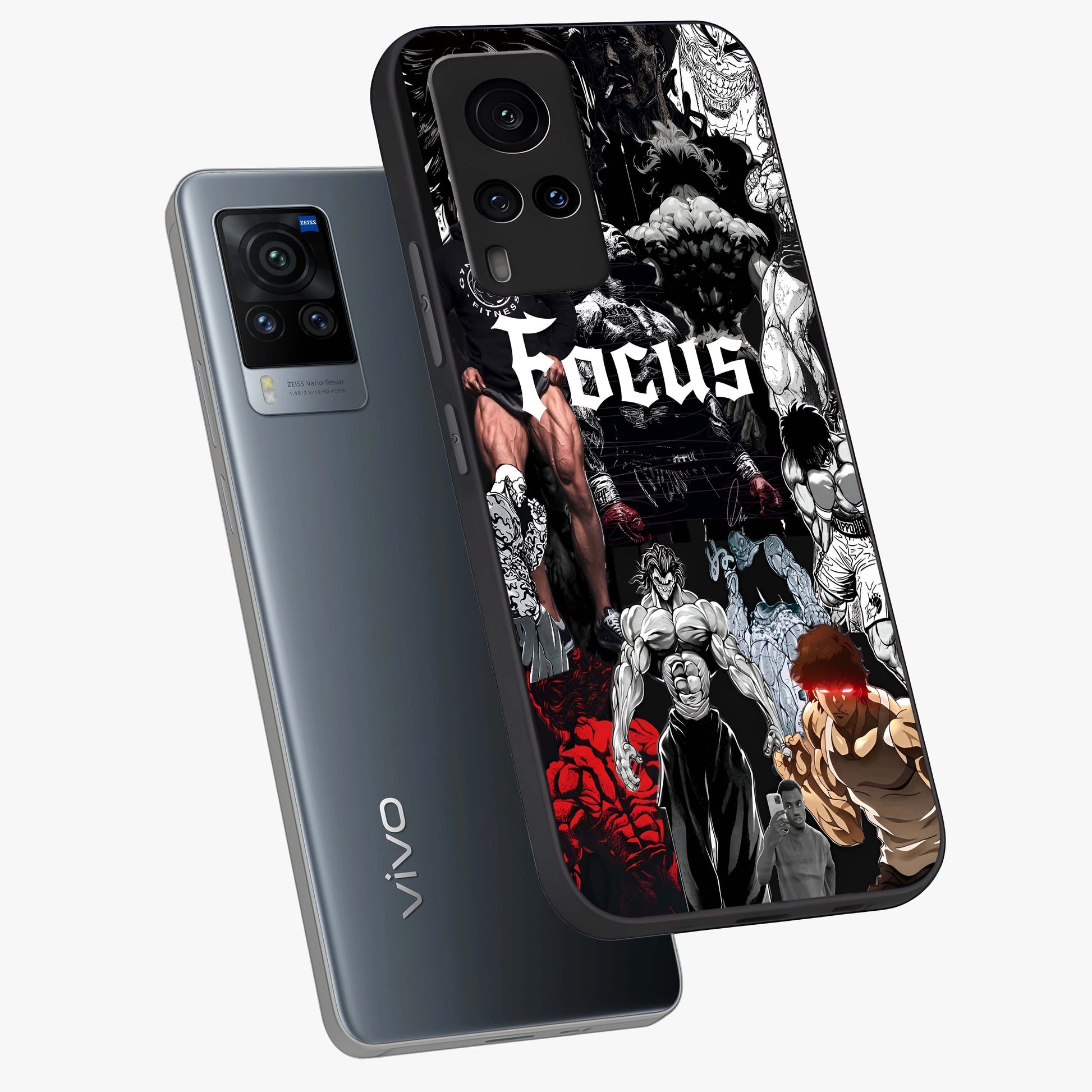 Relentless Power Focus Glass Case displayed in angled mockup highlighting bold statement design with modern aesthetic style.