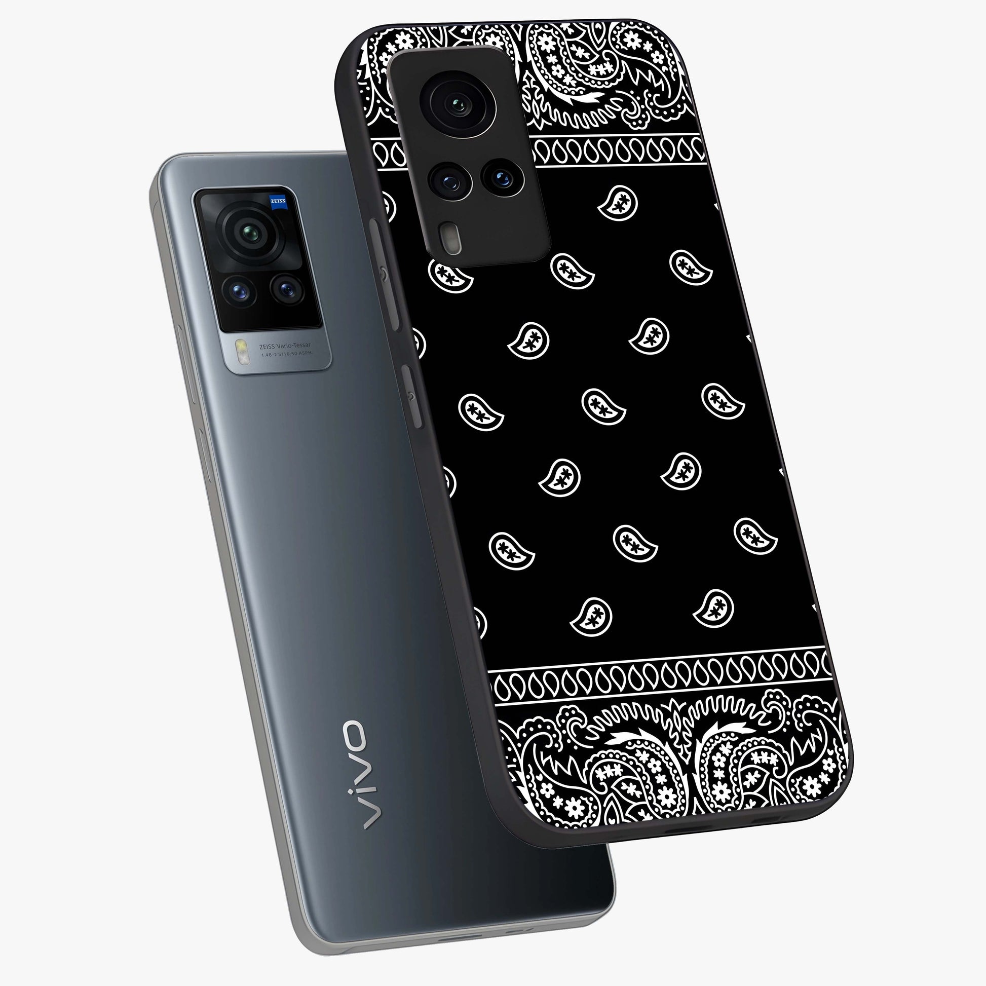 Retro Rebel Threads Glass Case displayed in angled mockup highlighting retro inspired graphic design with rebellious aesthetic.
