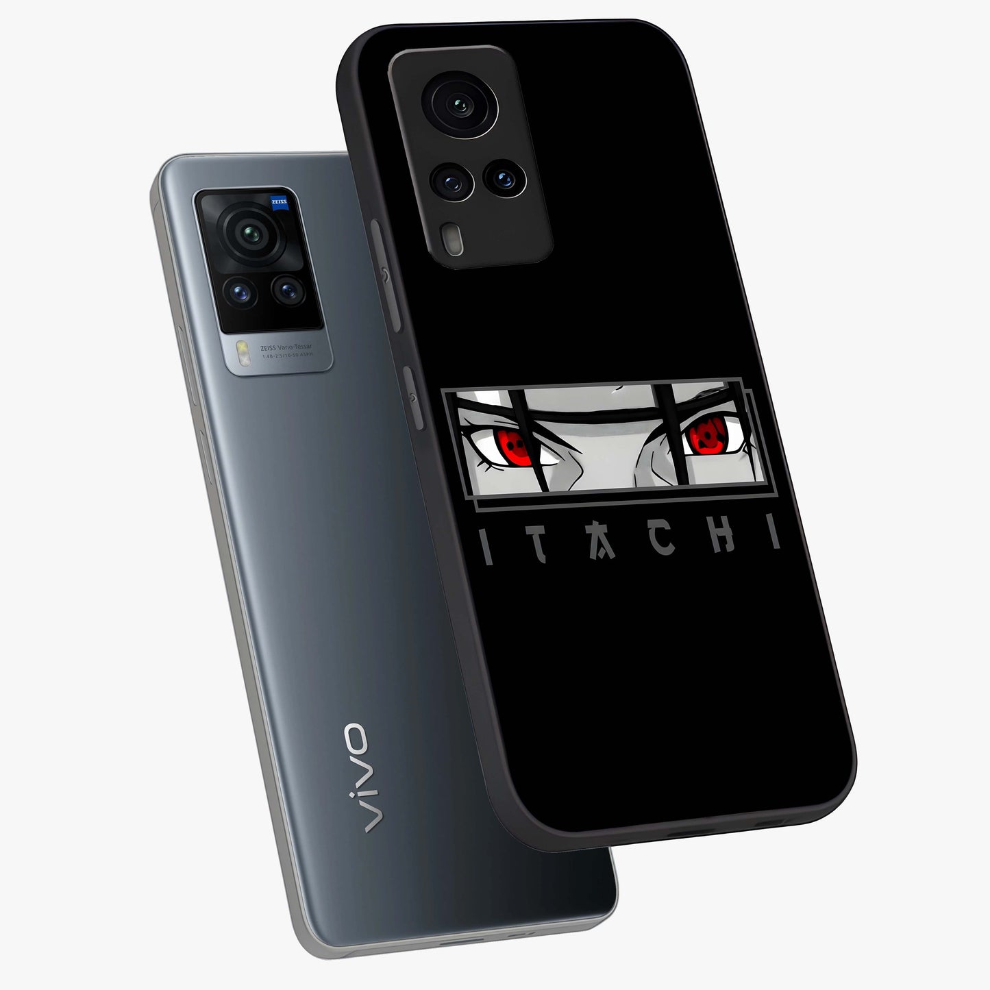 Scarlet Gaze Dominance Glass Case displayed in angled mockup highlighting intense visual design with bold scarlet aesthetic.