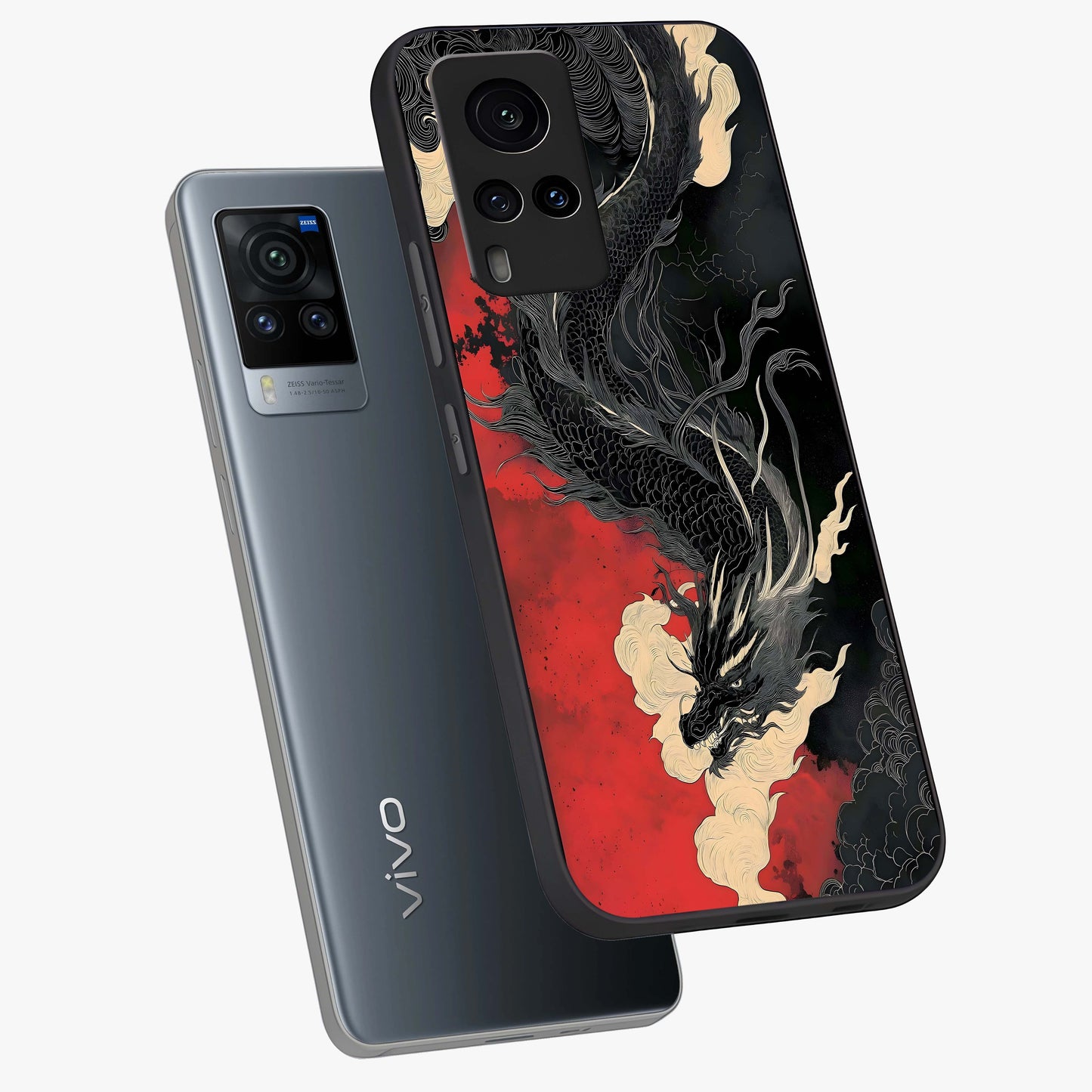 Shadow Dragon Fury Glass Case displayed in angled mockup highlighting powerful dragon illustration with dark fantasy aesthetic.