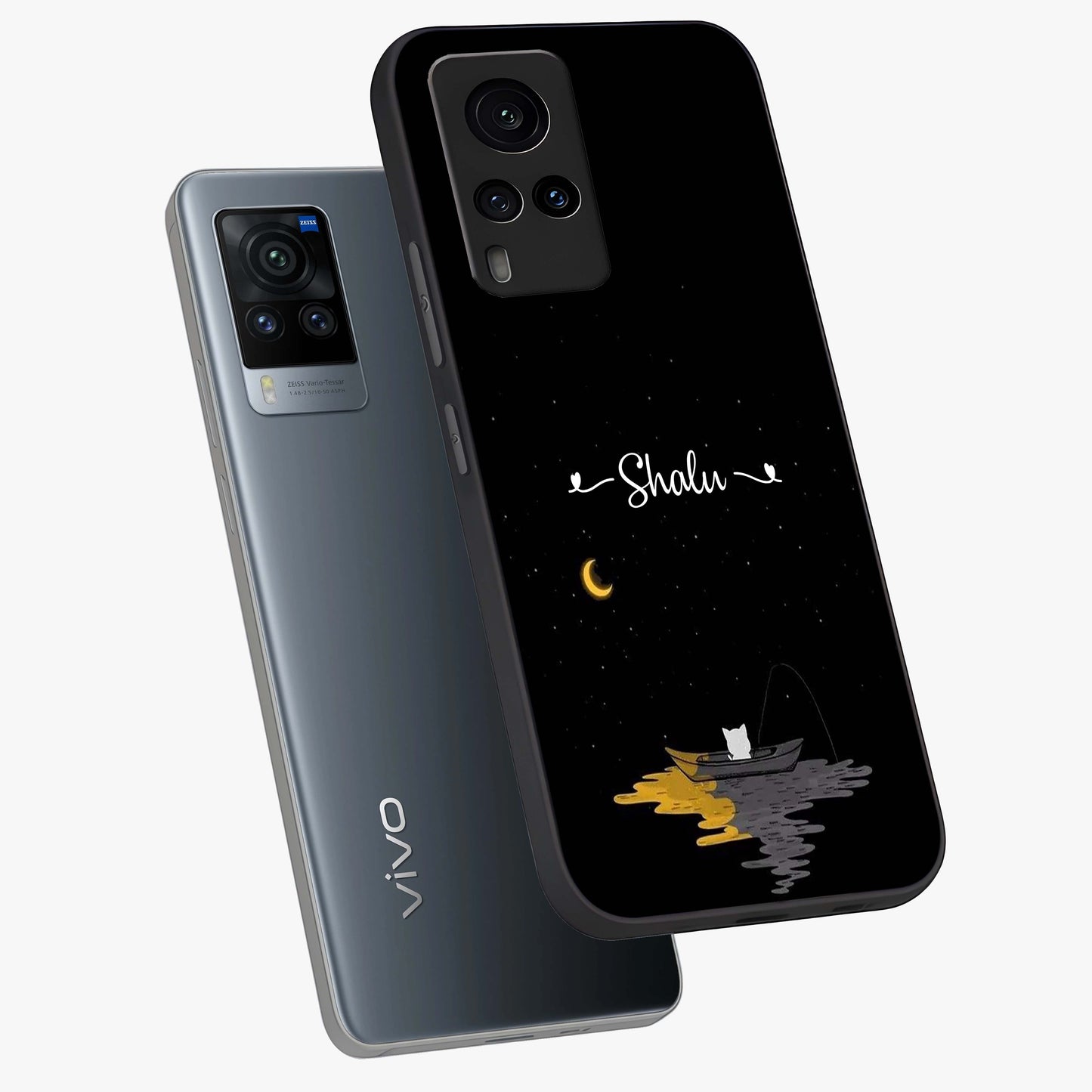 Silent Night Row Glass Case displayed in angled mockup highlighting peaceful evening design with dreamy night aesthetic.