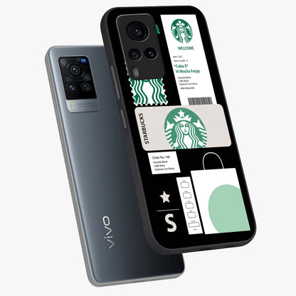 Starbucks Mocha Glass Case displayed in angled mockup highlighting stylish mocha themed design with cozy café aesthetic.