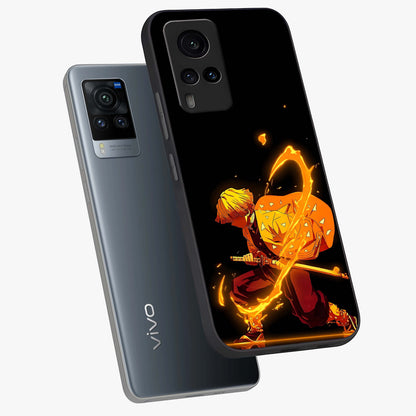 Thunder Flame Execution Glass Case displayed in angled mockup highlighting dramatic fire themed design with intense fantasy aesthetic.